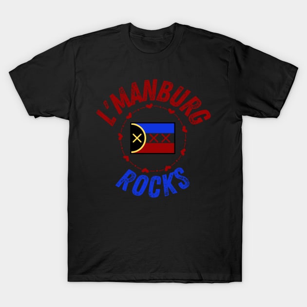 Lamnburg Rocks Distressed T-Shirt by The Sober Art